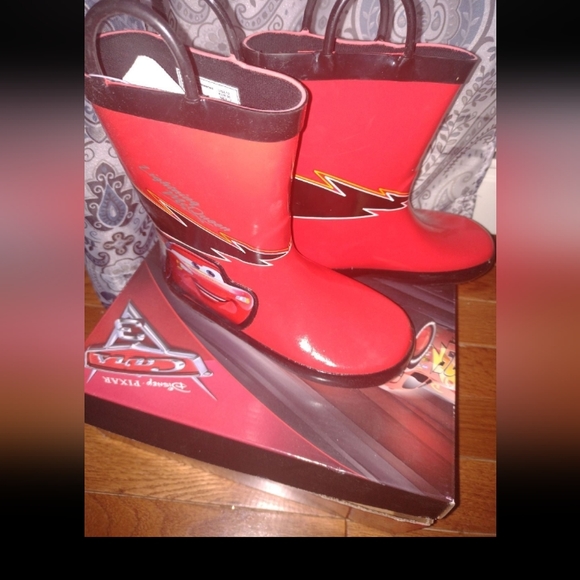 Disney Pixar Rain boots Toddler Size 12 New in box - Picture 1 of 5